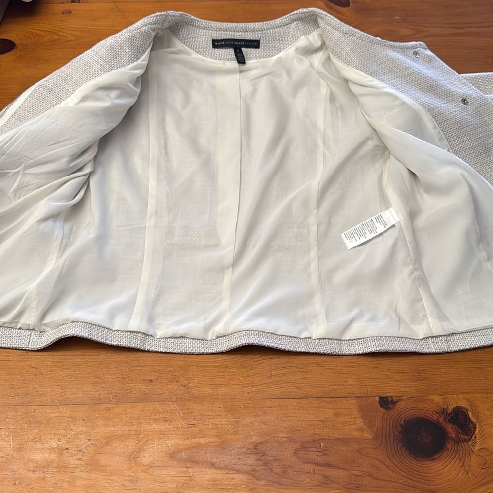 White House Black Market Snap Front Textured Jacket - Picture 11 of 16